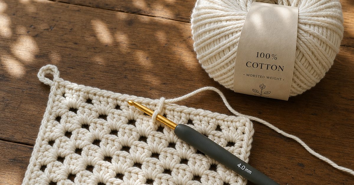 Pannenlappen haken patroon voor beginners: een stevig basisproject in vierkant model