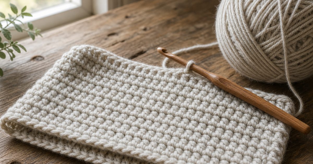 Half stokje haken stap voor stap: zo krijg je een nette, gelijkmatige steek