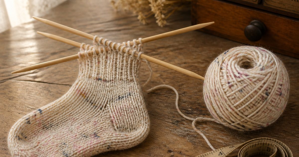 Patroon babysokjes breien op 4 naalden: klein project met duidelijke toer-uitleg