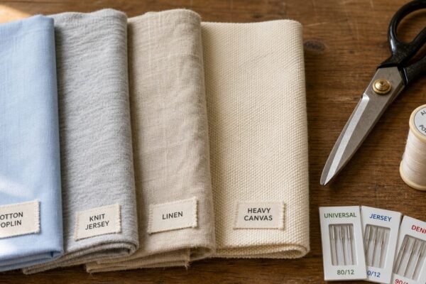 Naai stof kiezen voor je project: katoen, tricot, linnen of canvas?